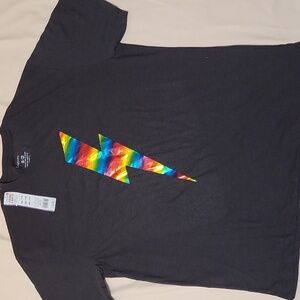 Celebrate It T-Shirt with Rainbow Bolt